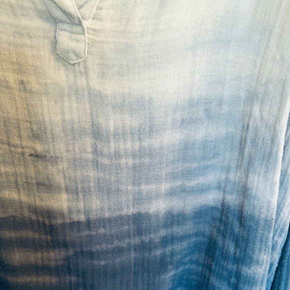 Fresh Produce Linen Blue‎ Ombre Sun Dress, M/L - Picture 4 of 4